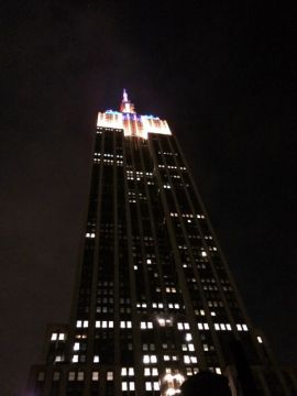There's a little rooftop bar tucked next to the Empire State Building on 32nd Street. Their plaza offers an amazing view of the famous landmark.